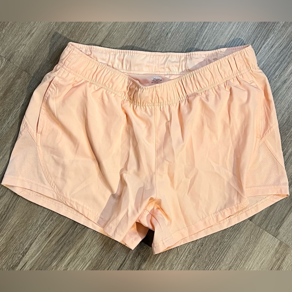 Athletic Works Women’s Running Shorts XL Peach Coral Lightweight Activewear